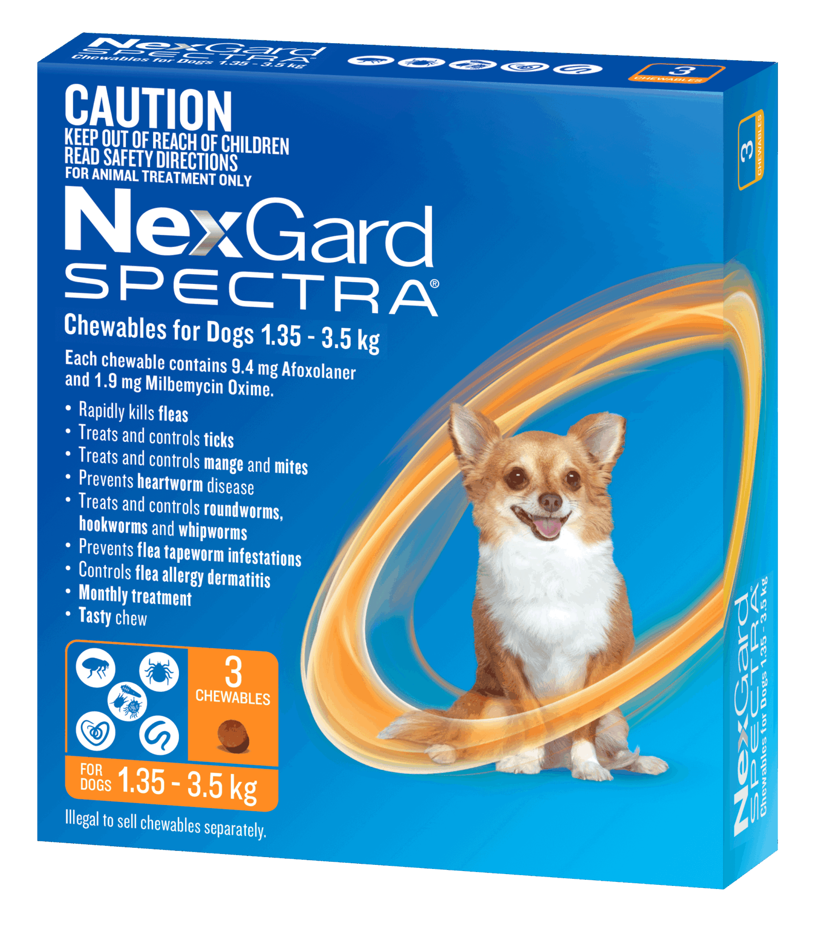 NEXGARD SPECTRA Very Small Dog 3 Packs & 6 Packs