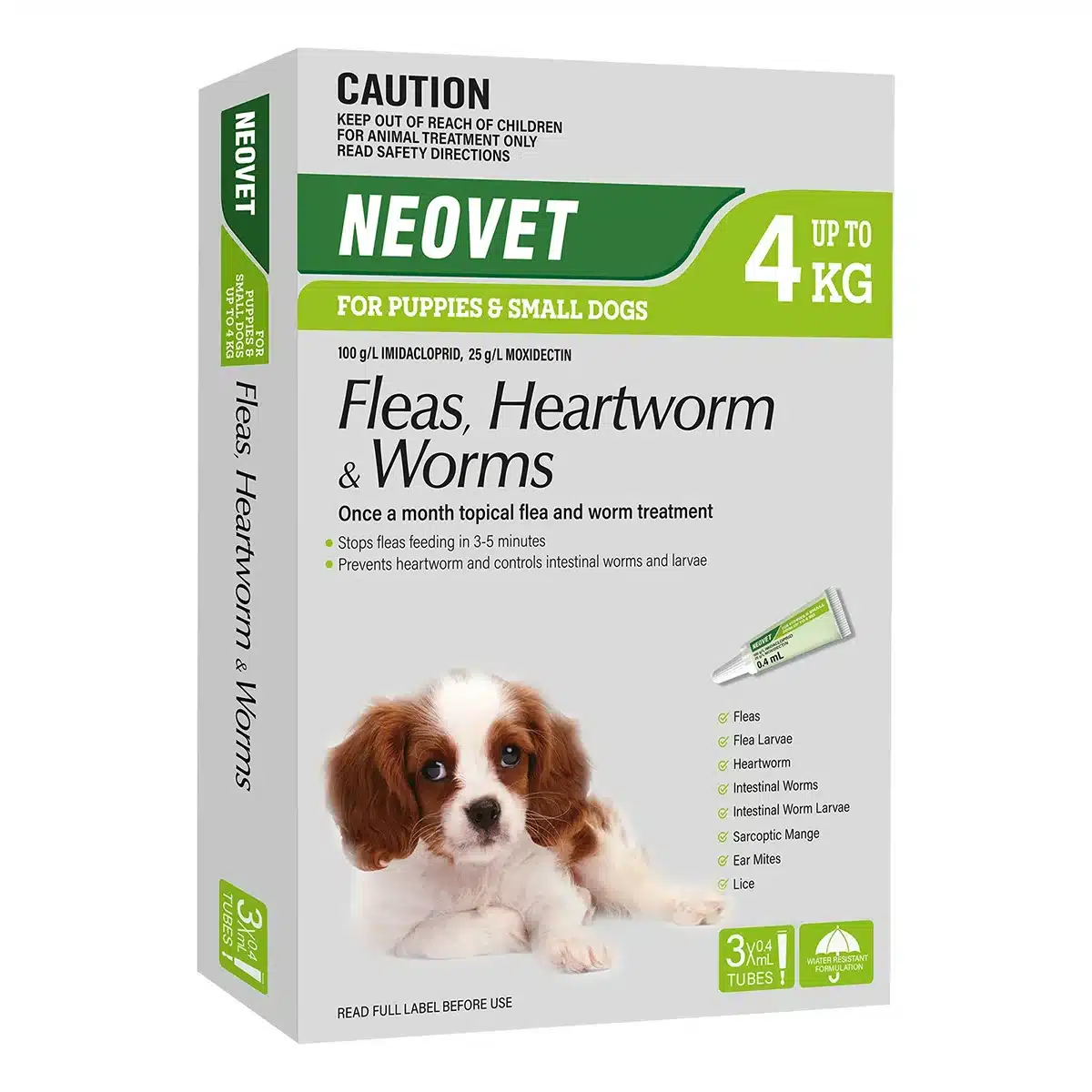 Neovet For Puppies and Toy Dogs Up to 4kg (Green)
