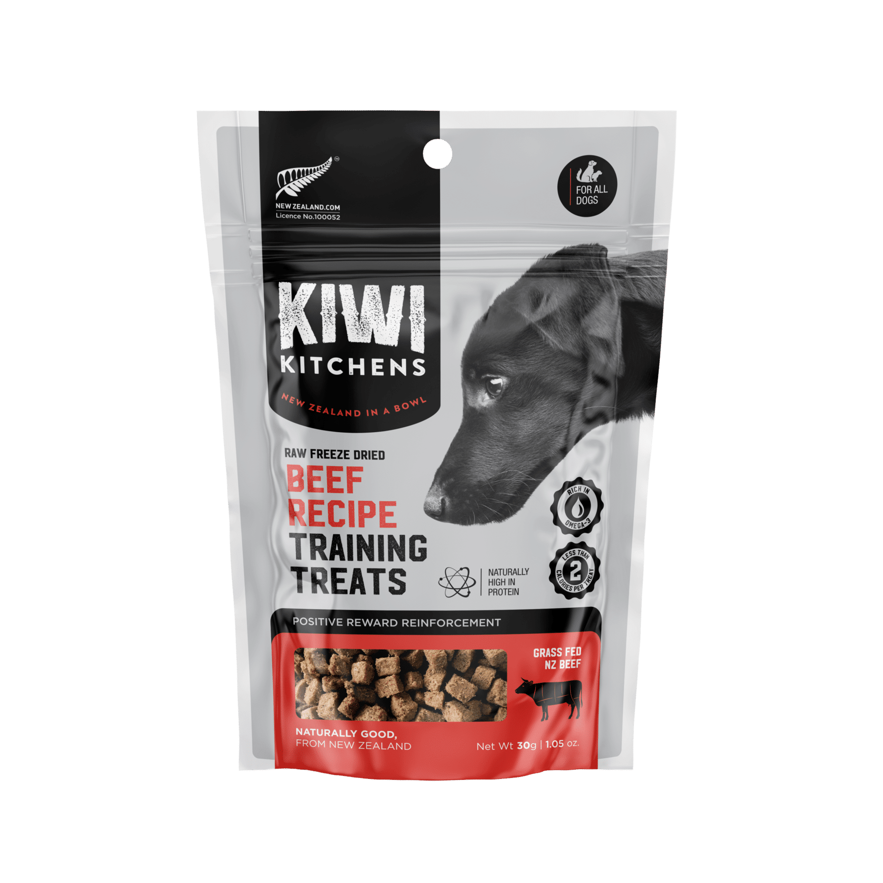 Kiwi Kitchens Freeze Dried Beef Dog Training Treats-30g