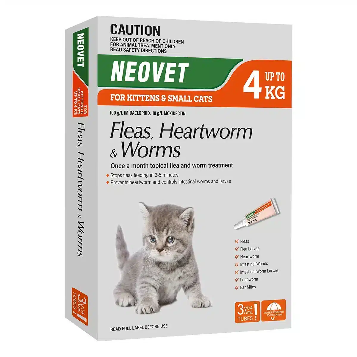 Neovet for Kittens and Small Cats Up to 4kg (Orange) - Short dated expiry 09/2025
