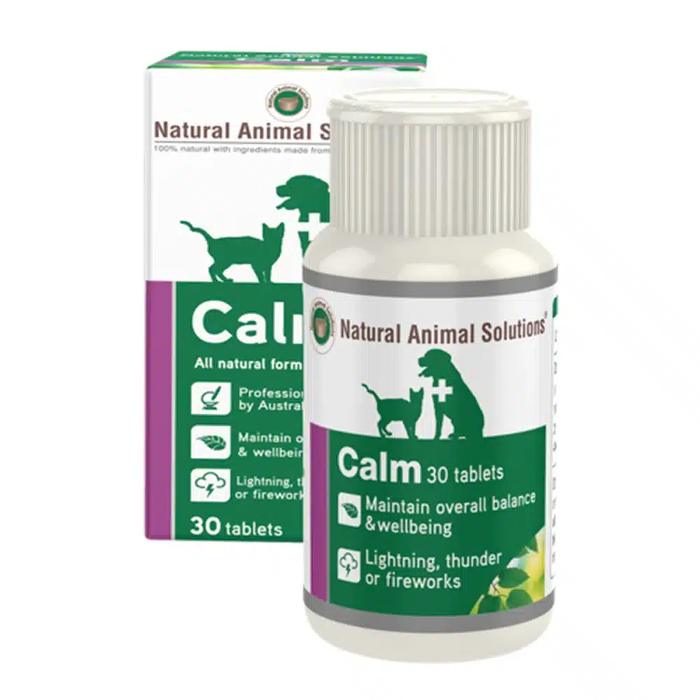Natural Animal Solutions Calm For Cats and Dogs - 30 Tablets & 60 Tablets