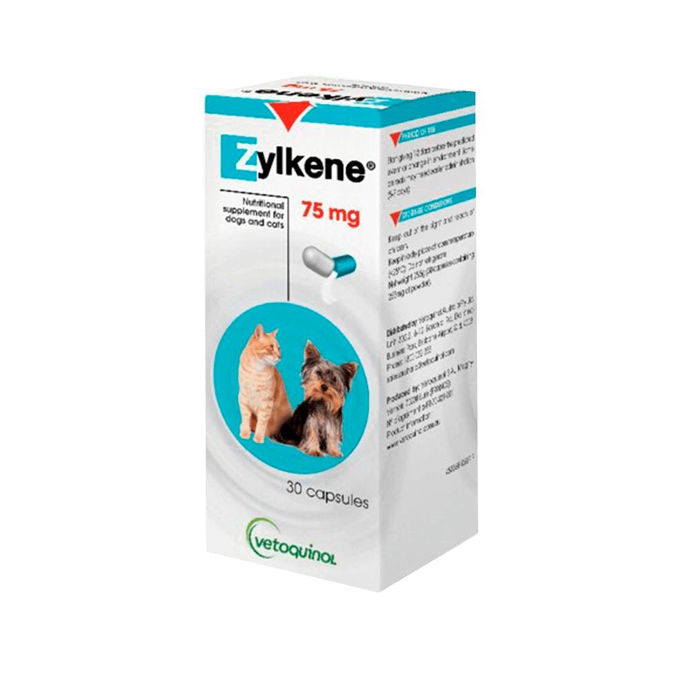 Zylkene Capsules for Small Dogs and Cats 75mg