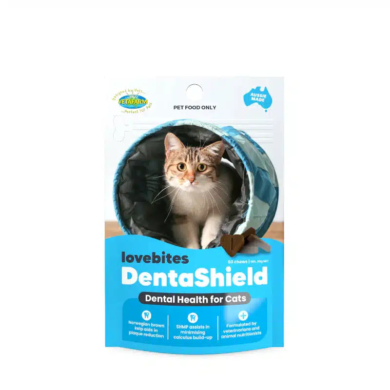VETAFARM LOVEBITES CAT DENTASHIELD CHEWS 60'S