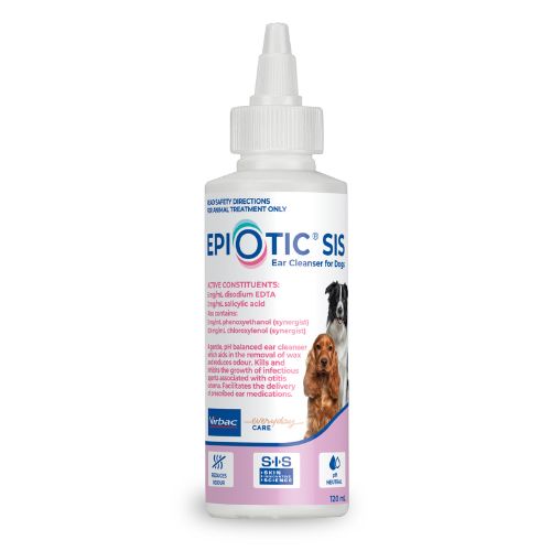 VIRBAC EPIOTIC EAR CLEANSER FOR DOGS 120ML