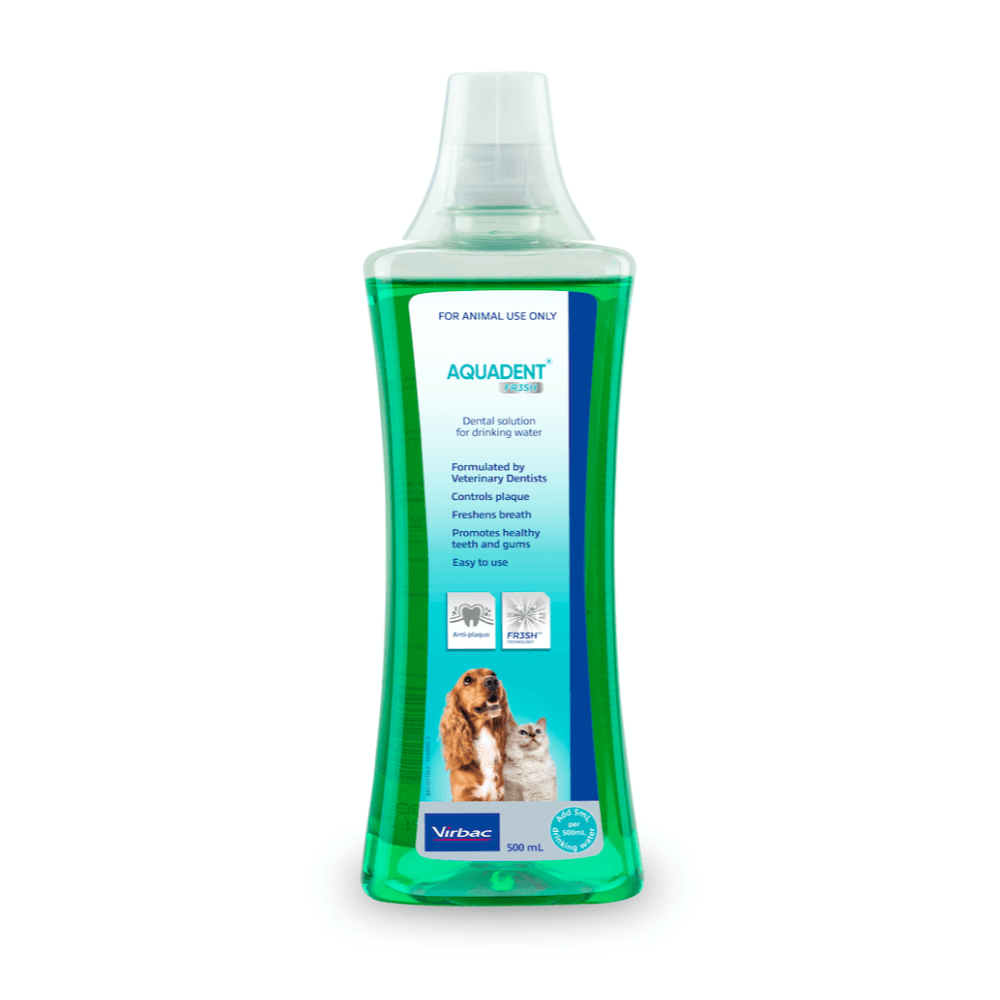 Virbac Aquadent Fr3sh Dental Solution For Cats and Dogs 500ML