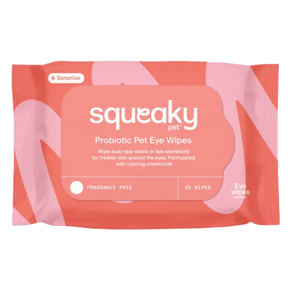 SQUEAKY PET PROBIOTIC PET EYE WIPES FRAGRANCE FREE