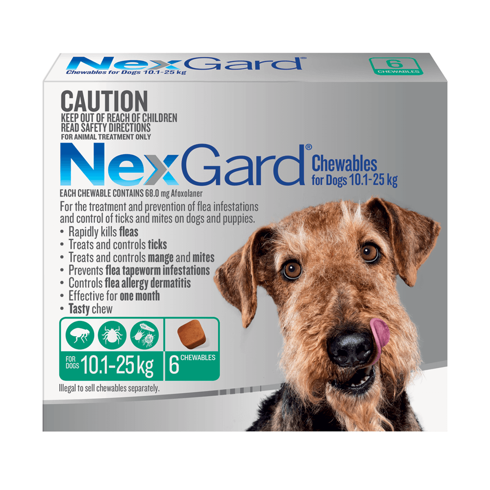 NEXGARD Medium Dog 3 Packs & 6 Packs