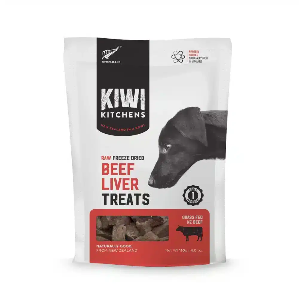 Kiwi Kitchens Freeze Dried Beef Liver Dog Treat - 110g
