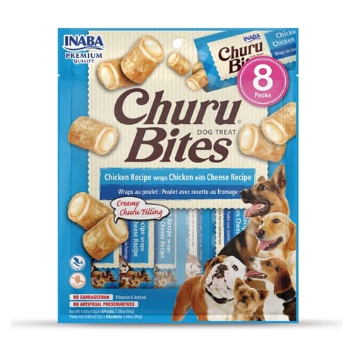 Inaba Churu Bites Dog Treats Chicken Recipe with Cheese