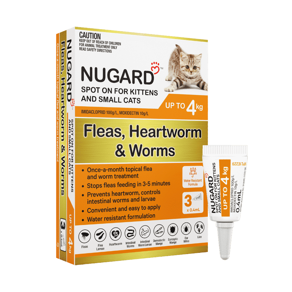 Nugard for Kittens and Small Cats Up to 4kg (Orange) 3 Pack