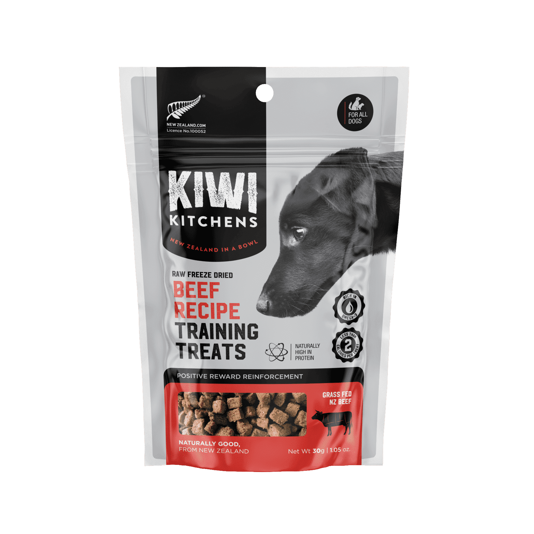 Kiwi Kitchens Freeze Dried Beef Dog Training Treats-30g