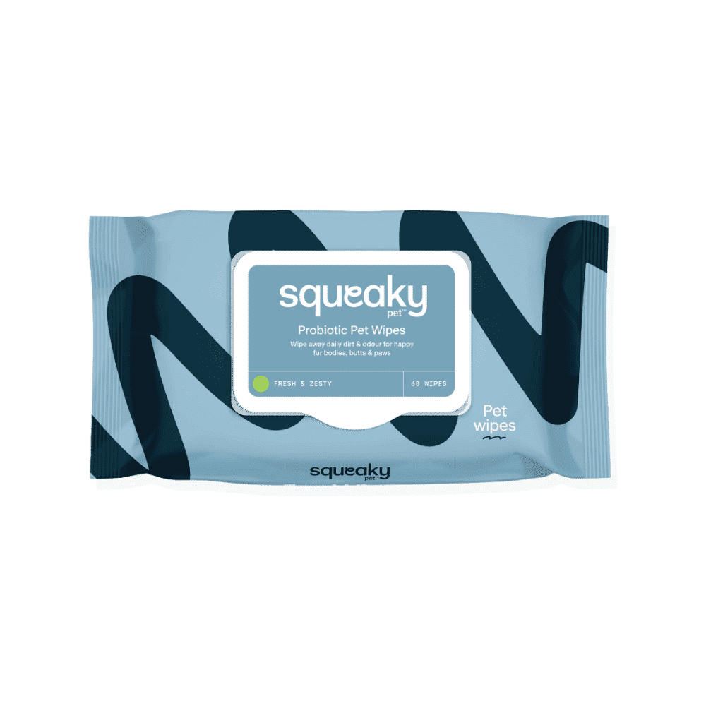 Squeaky Pet Probiotic Pet Wipes Fresh And Zesty - 60 Wipes