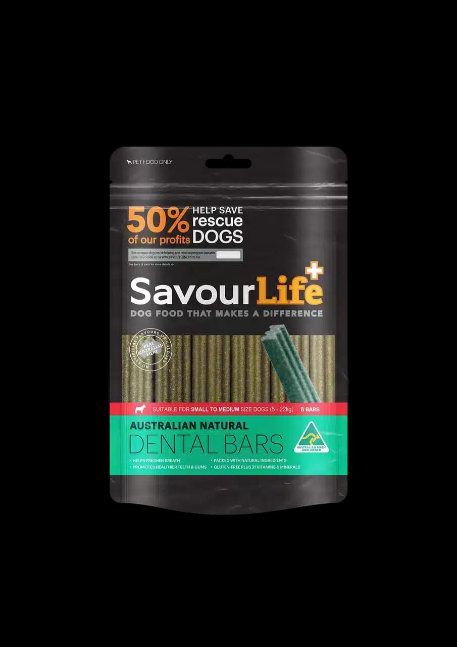 Savourlife Australian Natural Dental Bars Small/Medium - 8 Bars