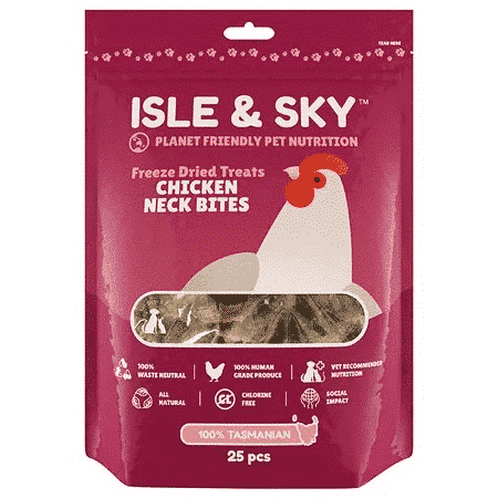Isle & Sky Chicken Neck Bites Large - 25 pcs