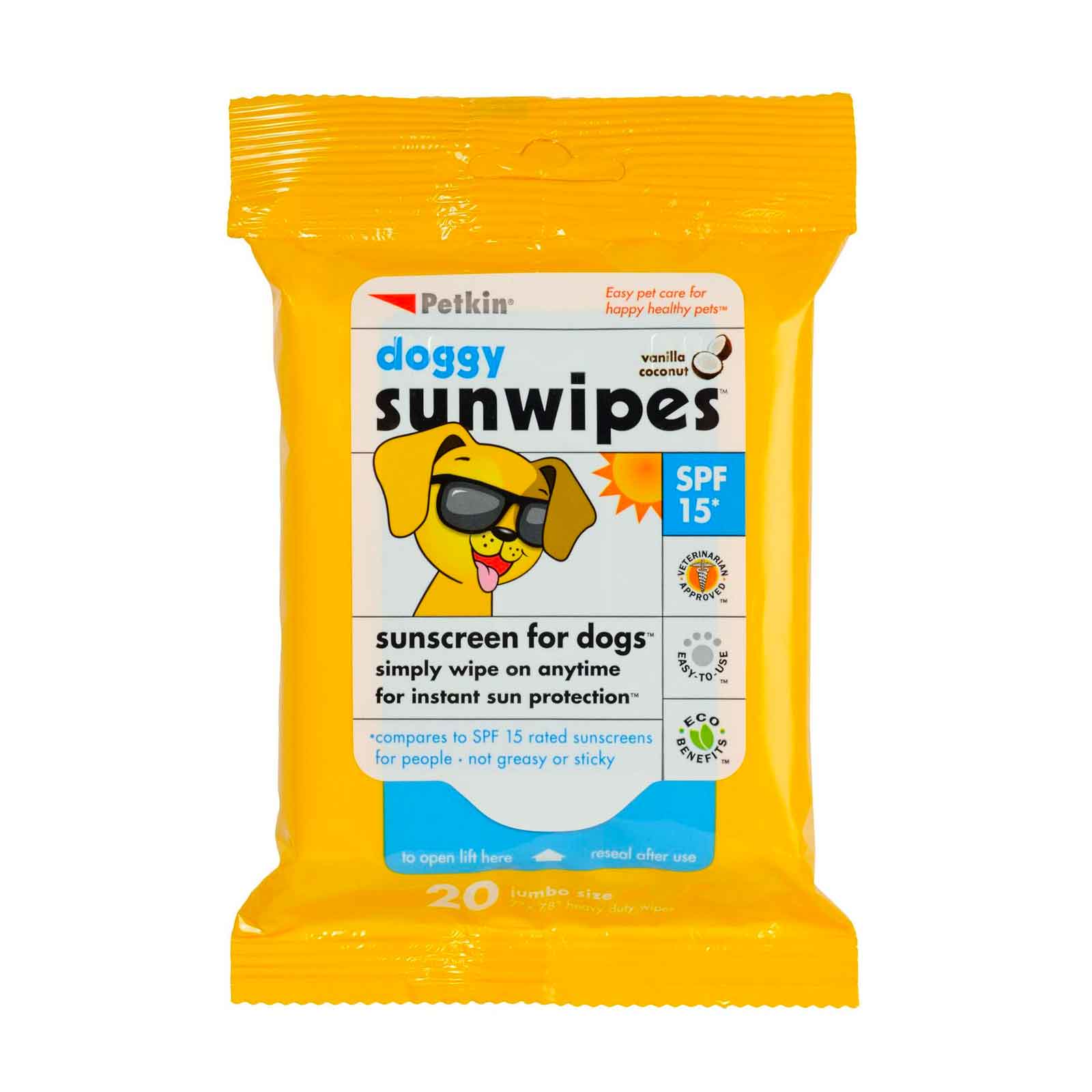 Petkin Doggy Sunwipes - 20'S