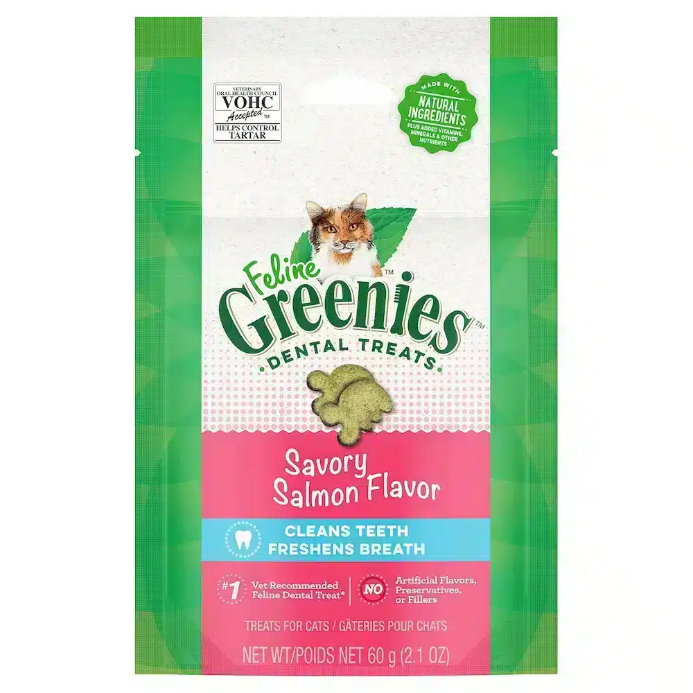 Greenies Feline Savoury Salmon Cat Dental Treats - 60g