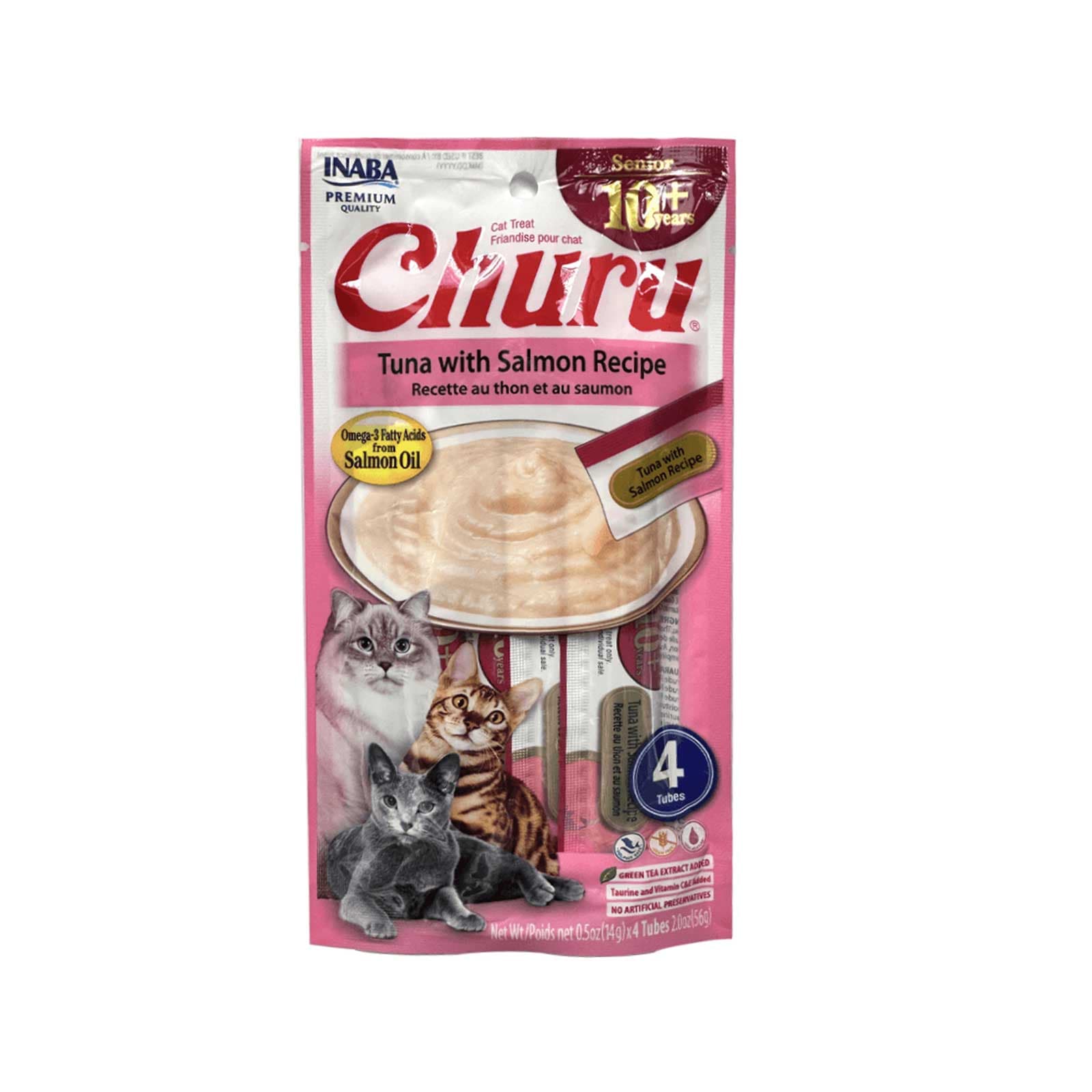 Inaba Cat Tuna Salmon Senior 10+ Churu - 56g 4S