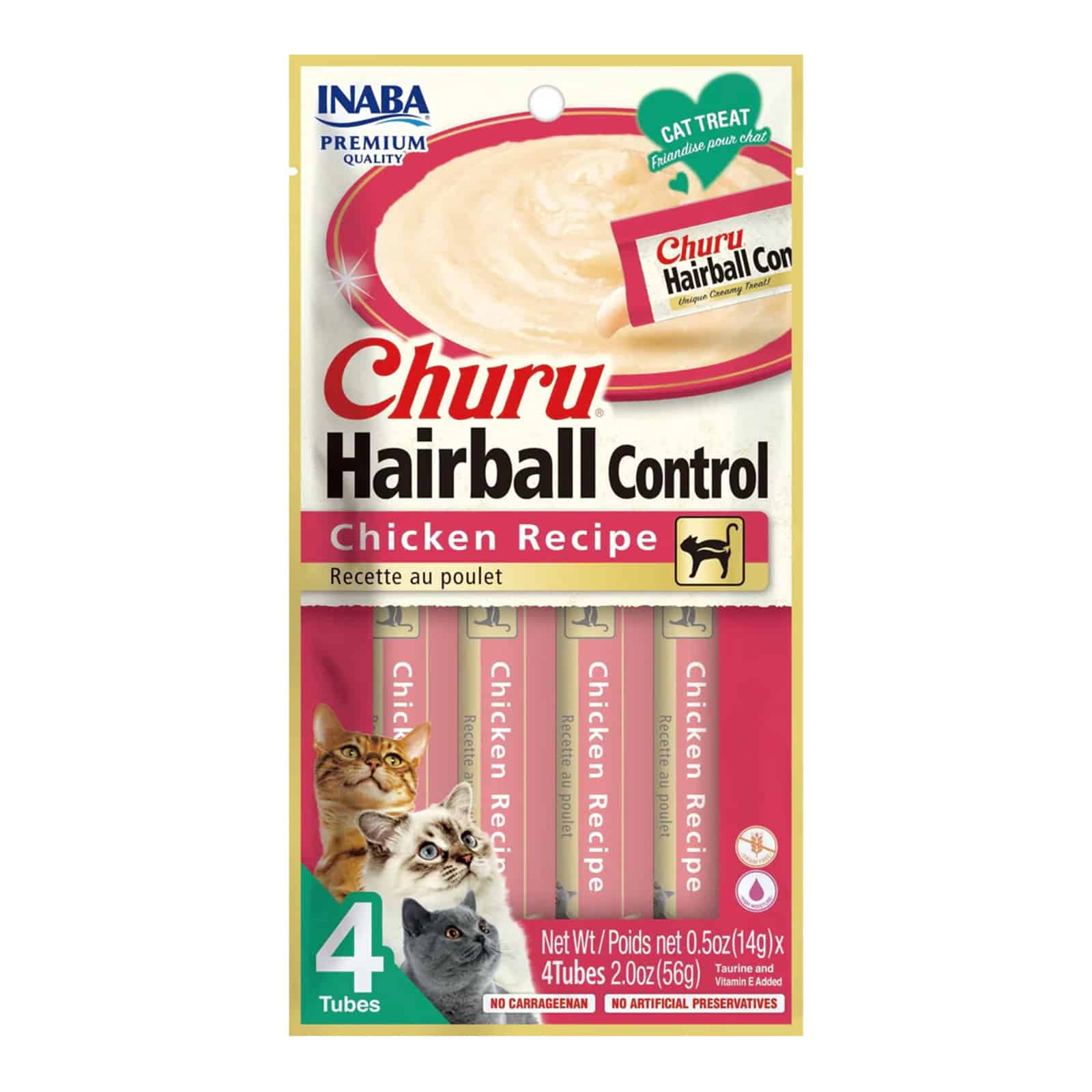 Inaba Cat Churu Hairball Control Chicken - 4'S