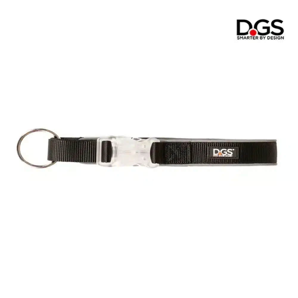 Dgs Led Dog Collar Large - Black, Navy, Purple And Red Black