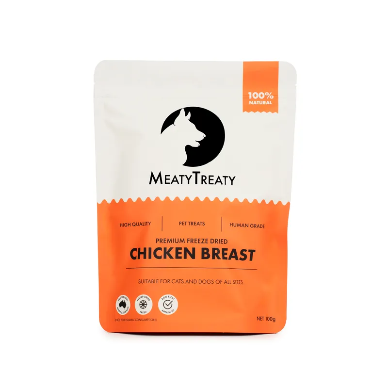 Meaty Treaty Freeze Dried Chicken Breast Dog And Cat - 100g