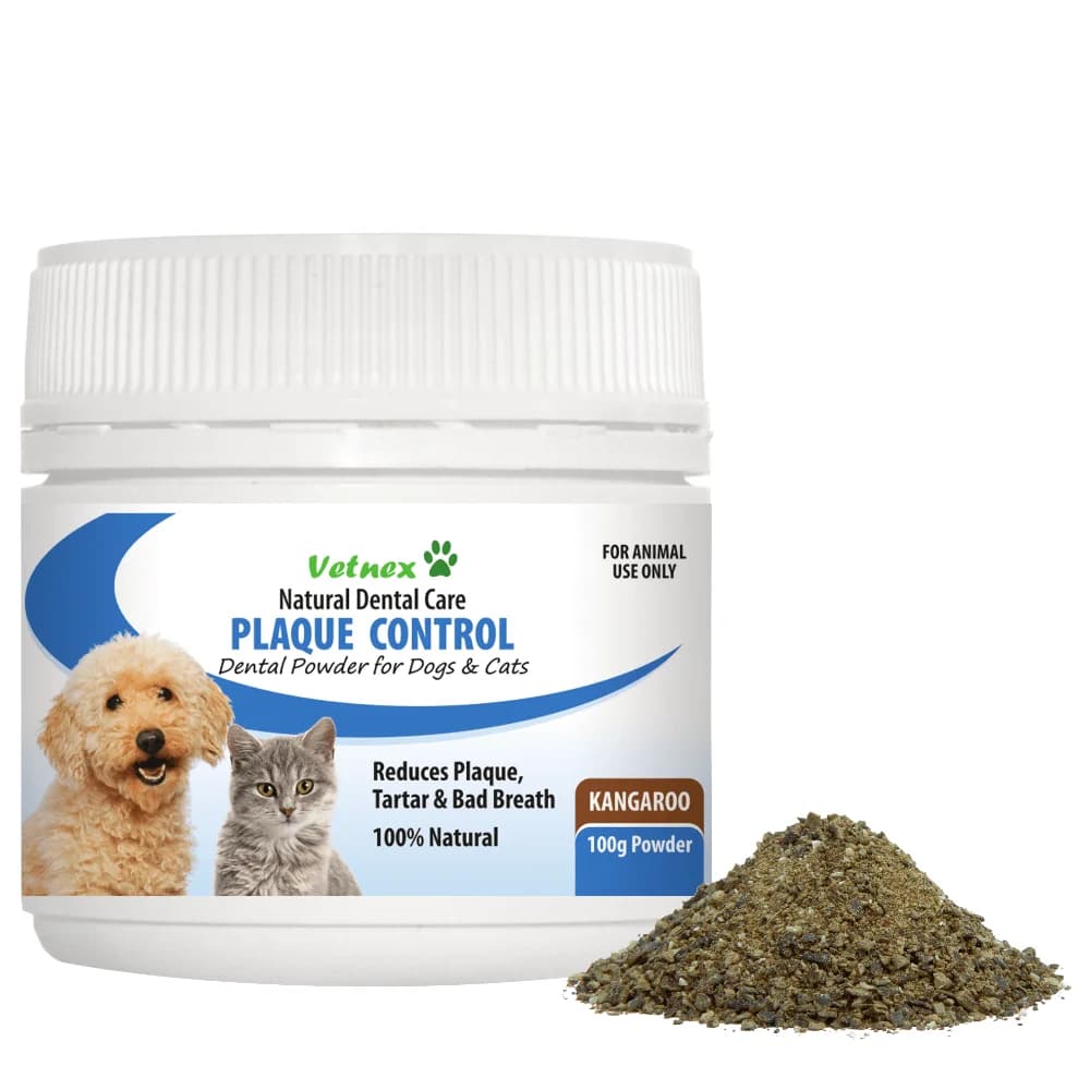 Vetnex Plaque Control Dental Powder - Kangaroo - 100g