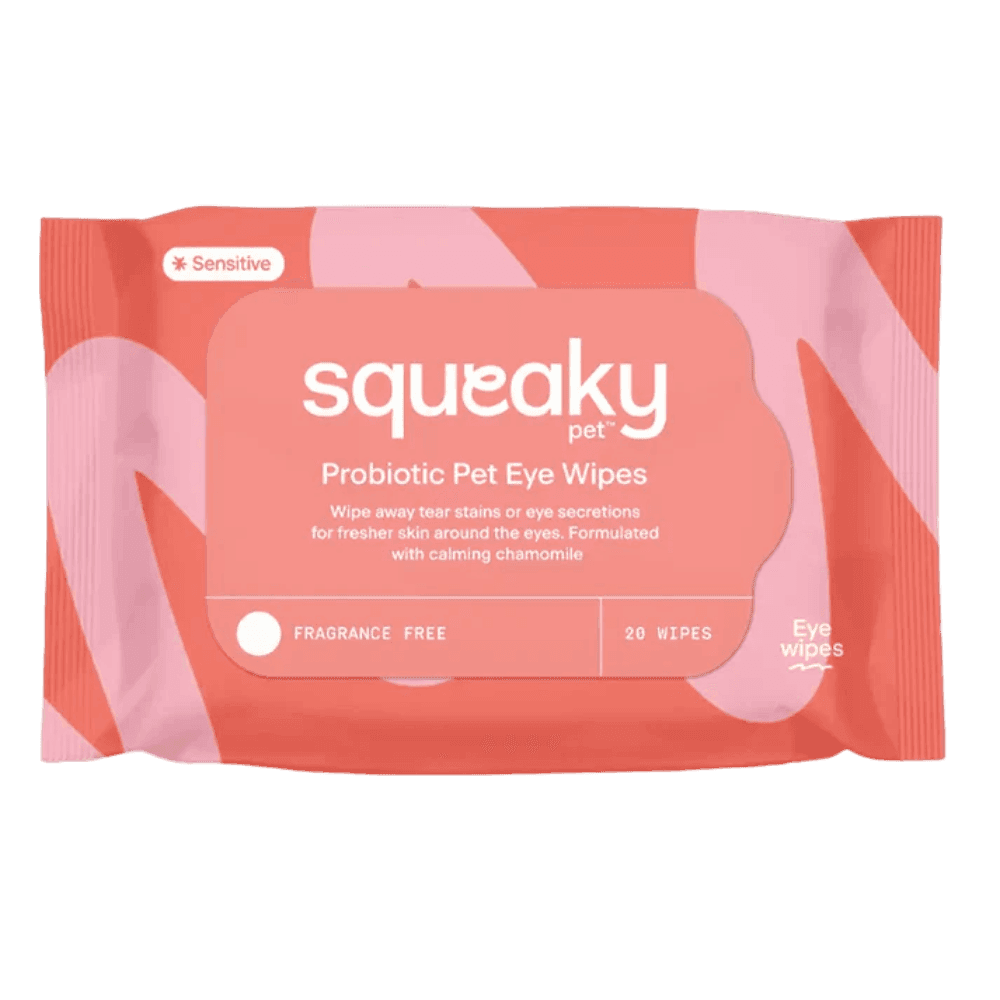 Squeaky Pet Probiotic Pet Eye Wipes Fragrance Free