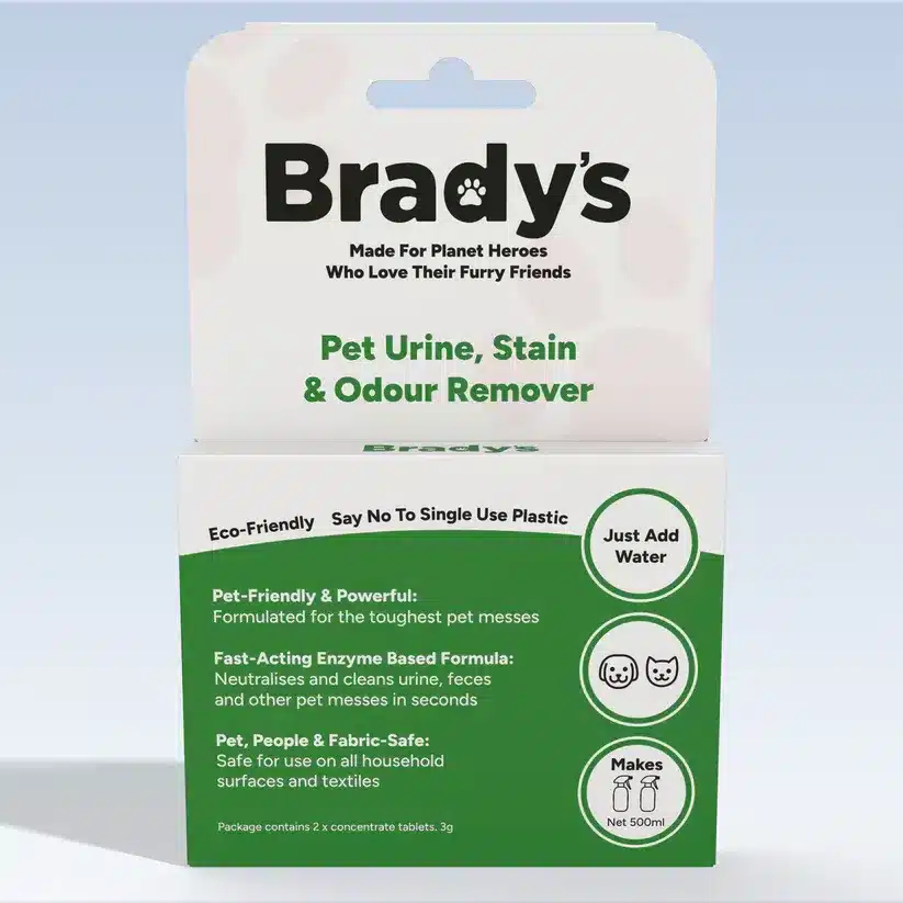 Brady's Pet Urine Stain Odour Remover Tablets - Makes 500ml