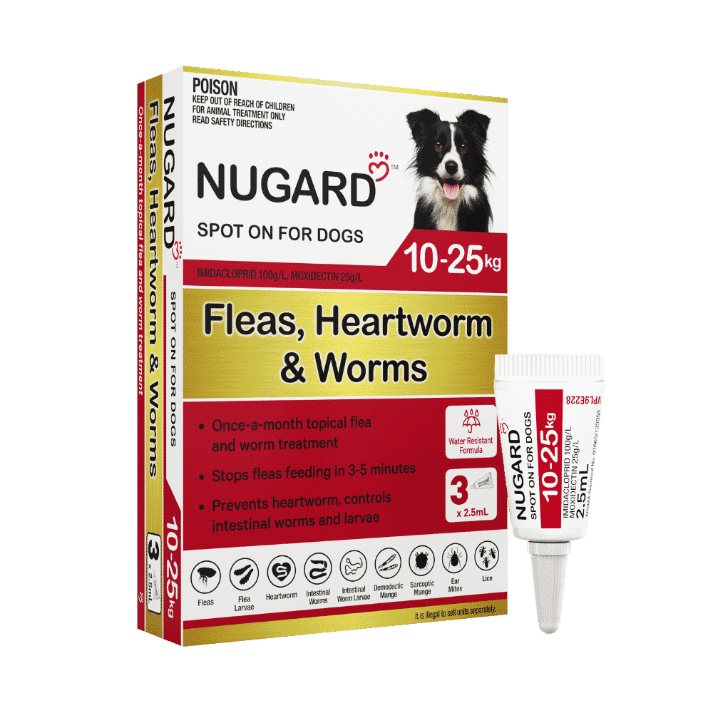 Nugard for Medium Dogs 10-25kg (Red) 3 Pack