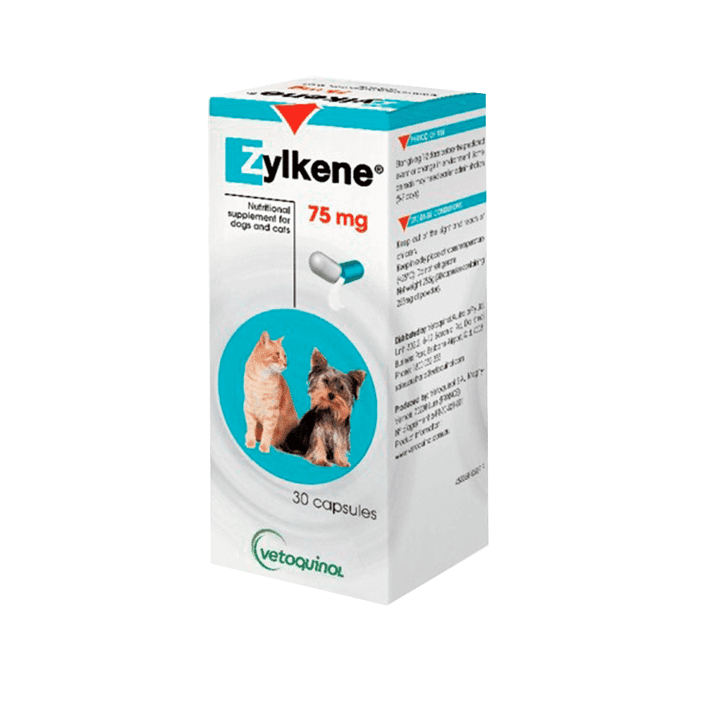Zylkene Capsules for Small Dogs and Cats 75mg
