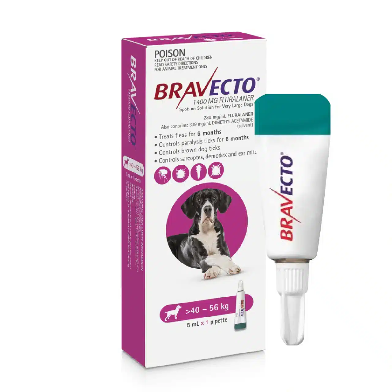 Spot-On Dog Pink Bravecto