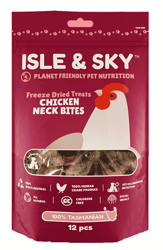 Isle & Sky Chicken Neck Bites Small - 12 pcs+