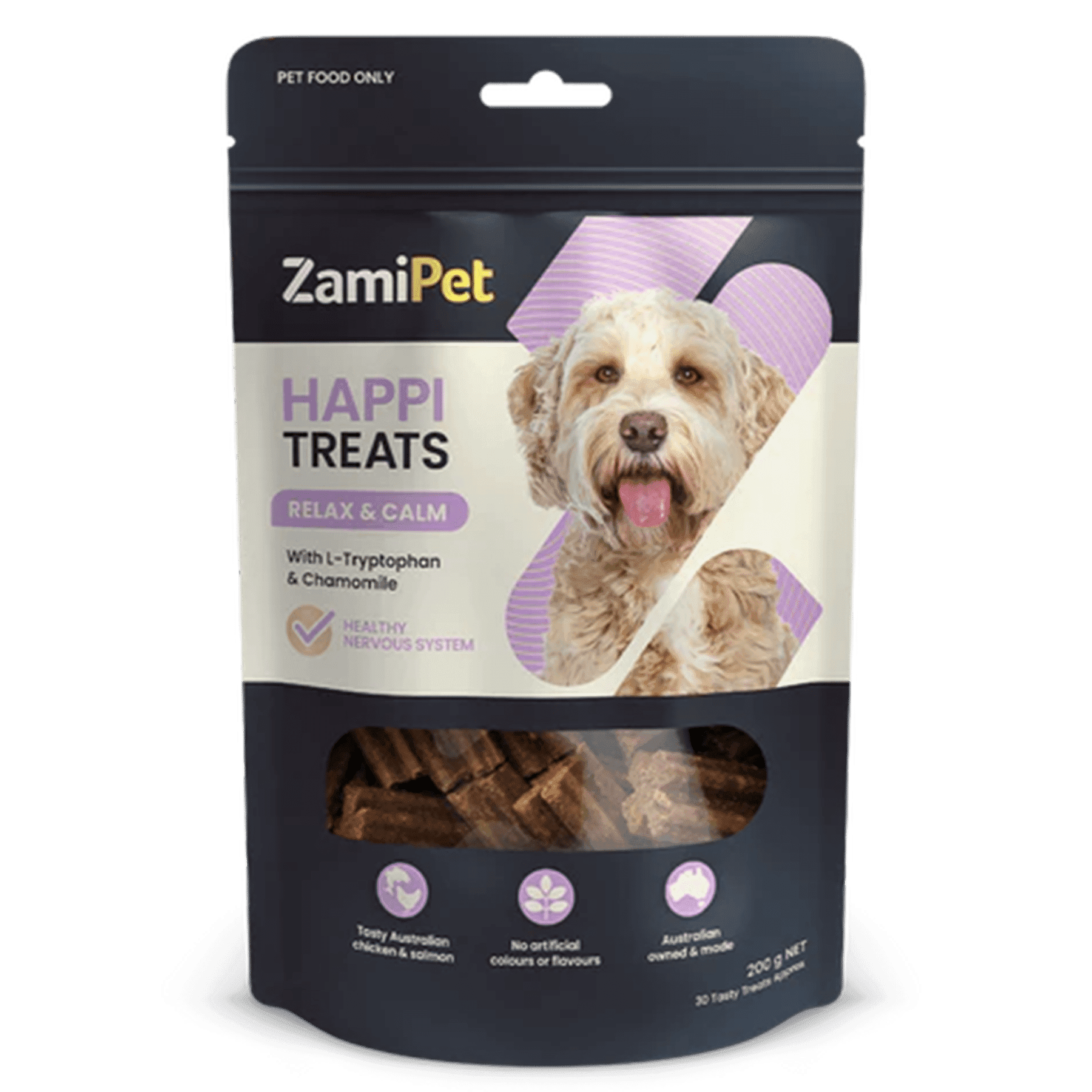ZamiPet HappiTreats Relax & Calm Dog Treats 200g