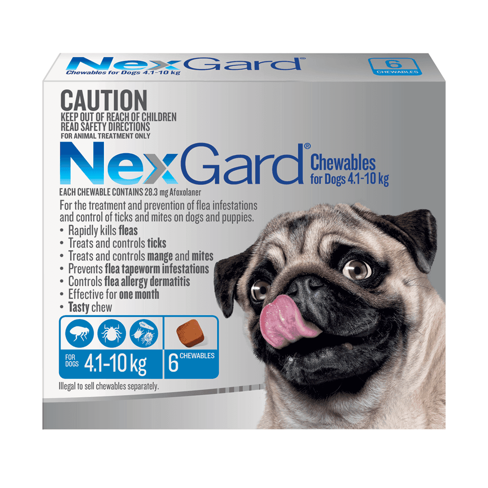 NexGard Small Dog 4.1kg - 10kg (Blue)