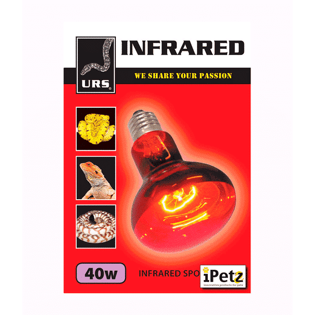 URS Infrared Spot Lamp 40W, 60W, & 75W 40W
