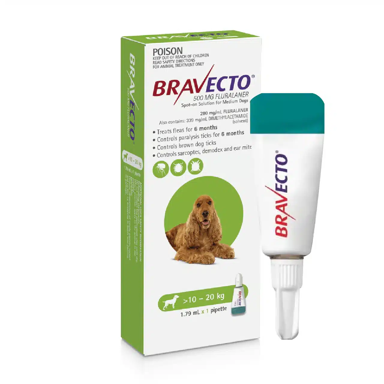Spot-On Dog Green Bravecto