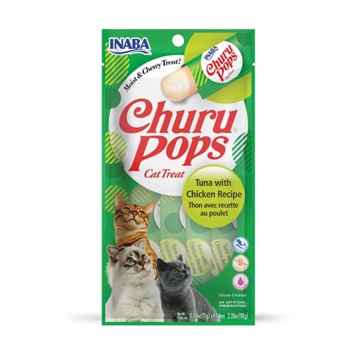 Inaba Churu Pops Cat Treats - Tuna & Chicken