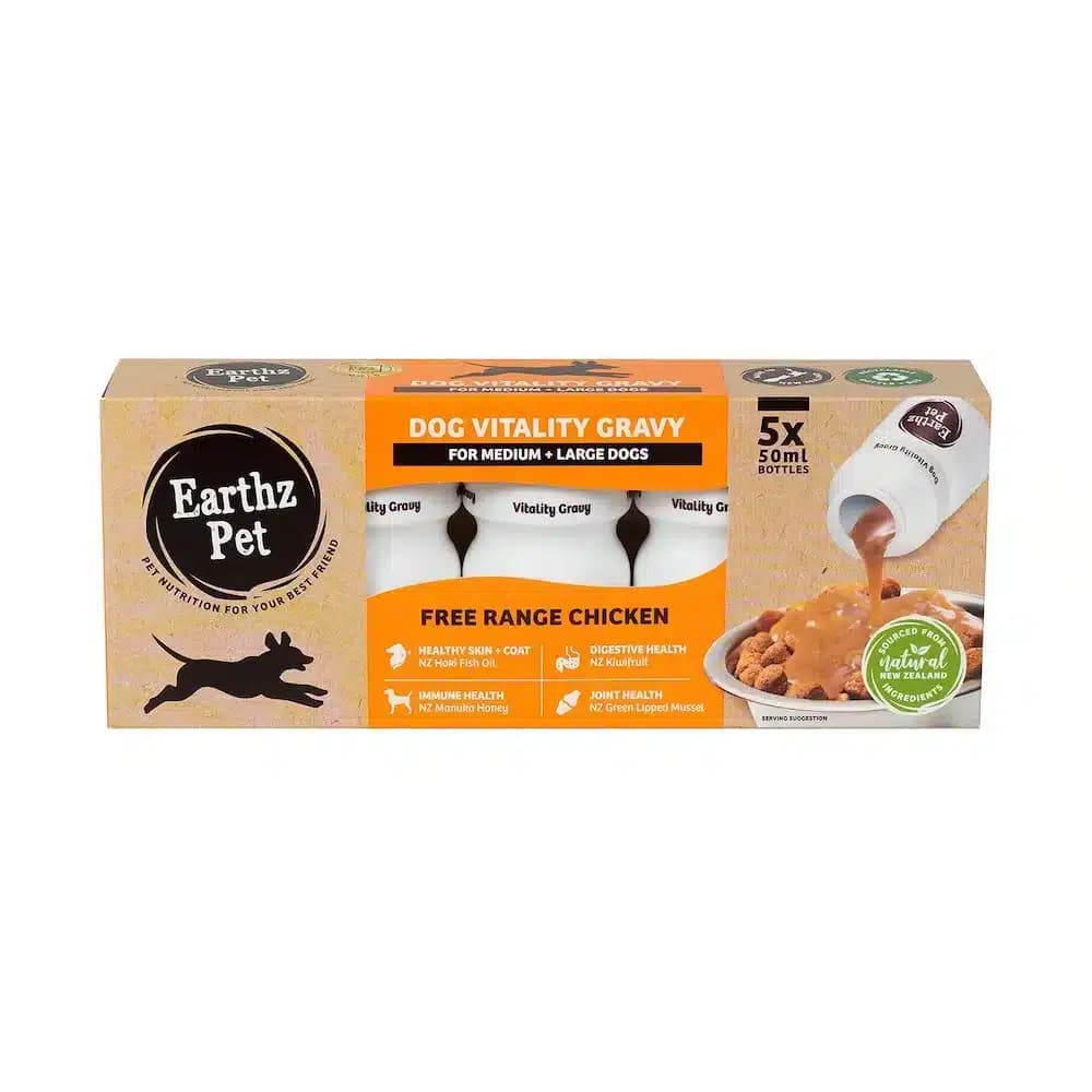 Earthz Pet Dog Food Vitality Gravy Chicken For Medium and Large Dogs - 5 Pack And 25 Pack 5 Pack