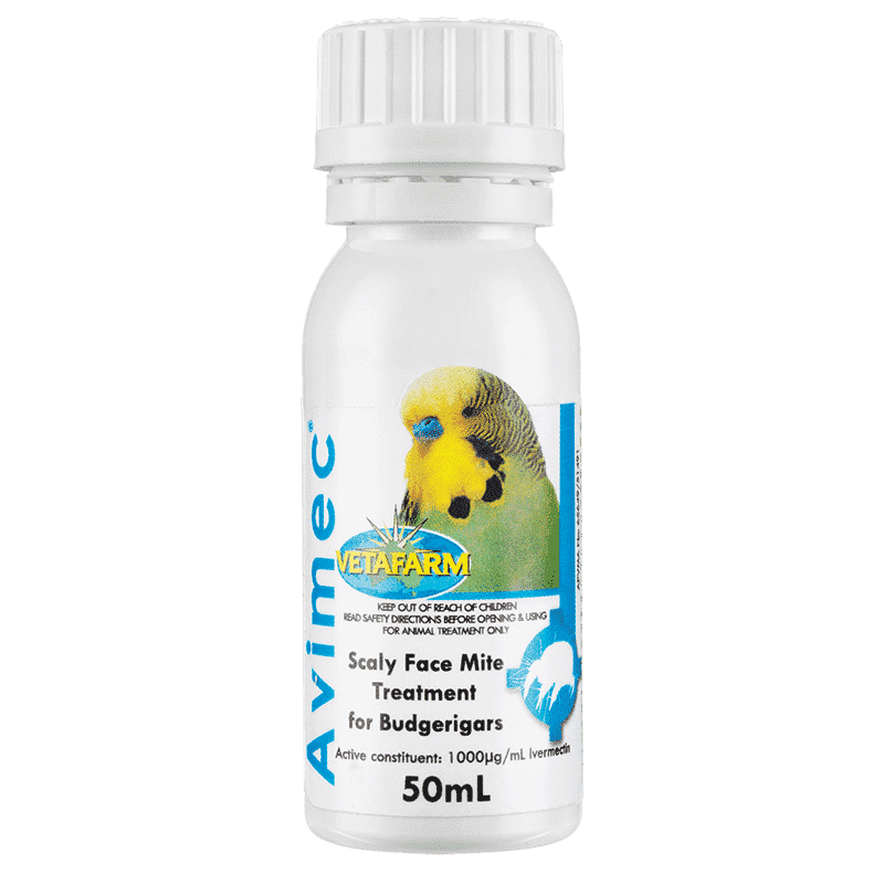 Vetafarm Avimec Scaly Mite Treatment for Budgies - 50ml