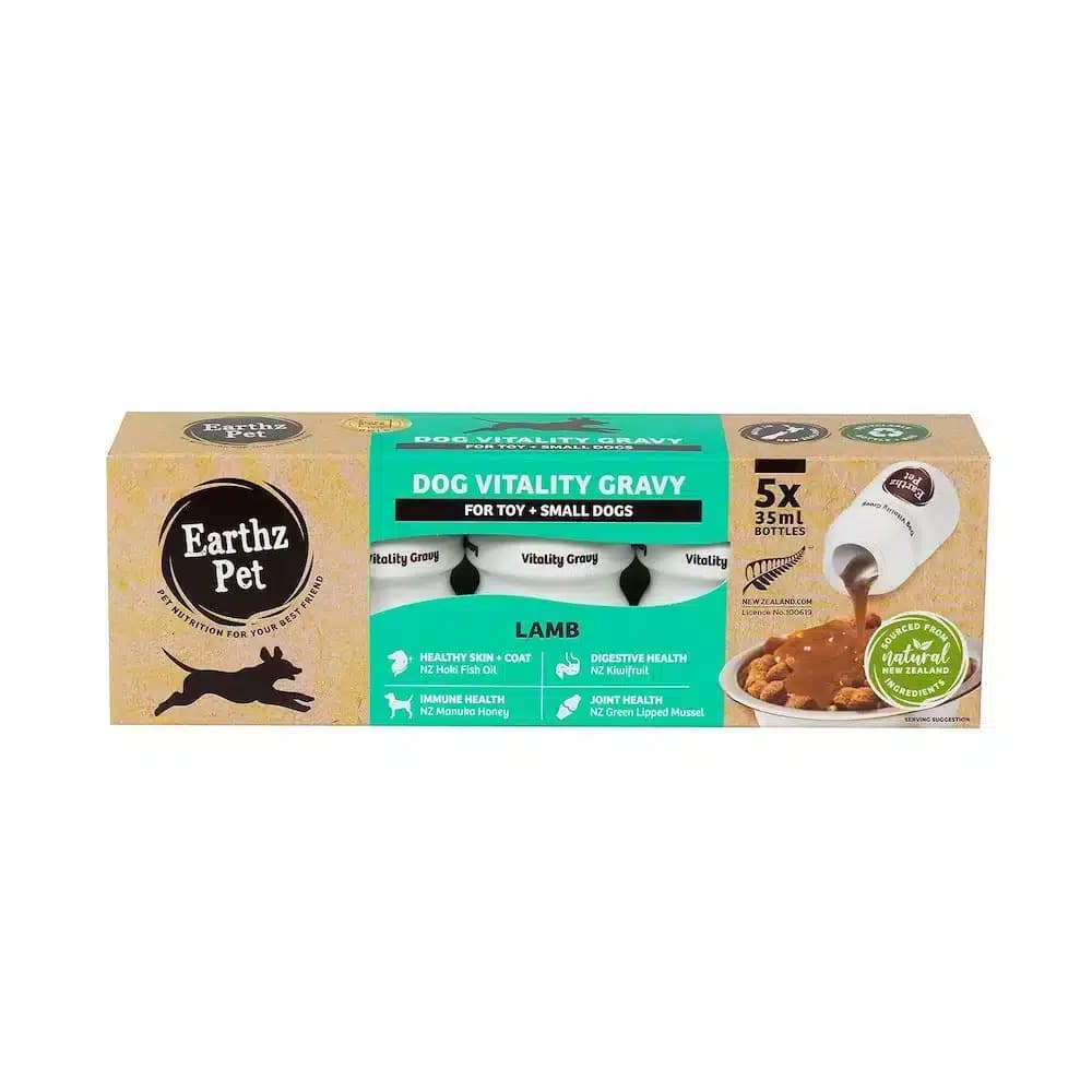 Earthz Pet Dog Food Vitality Gravy Lamb For Toy and Small Dogs - 5 Pack & 25 Pack 5 Pack