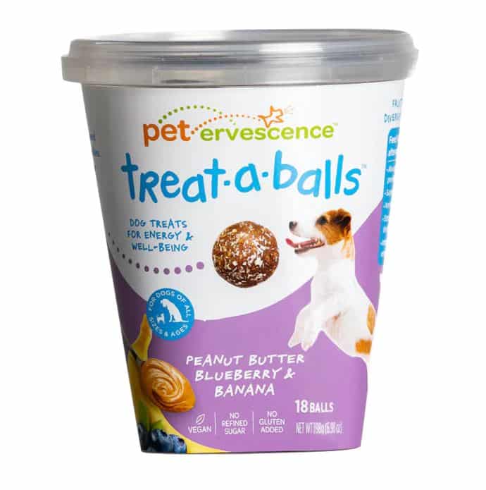 Petervescence Treat-A-Balls Peanut Butter Blueberry & Banana - 198g