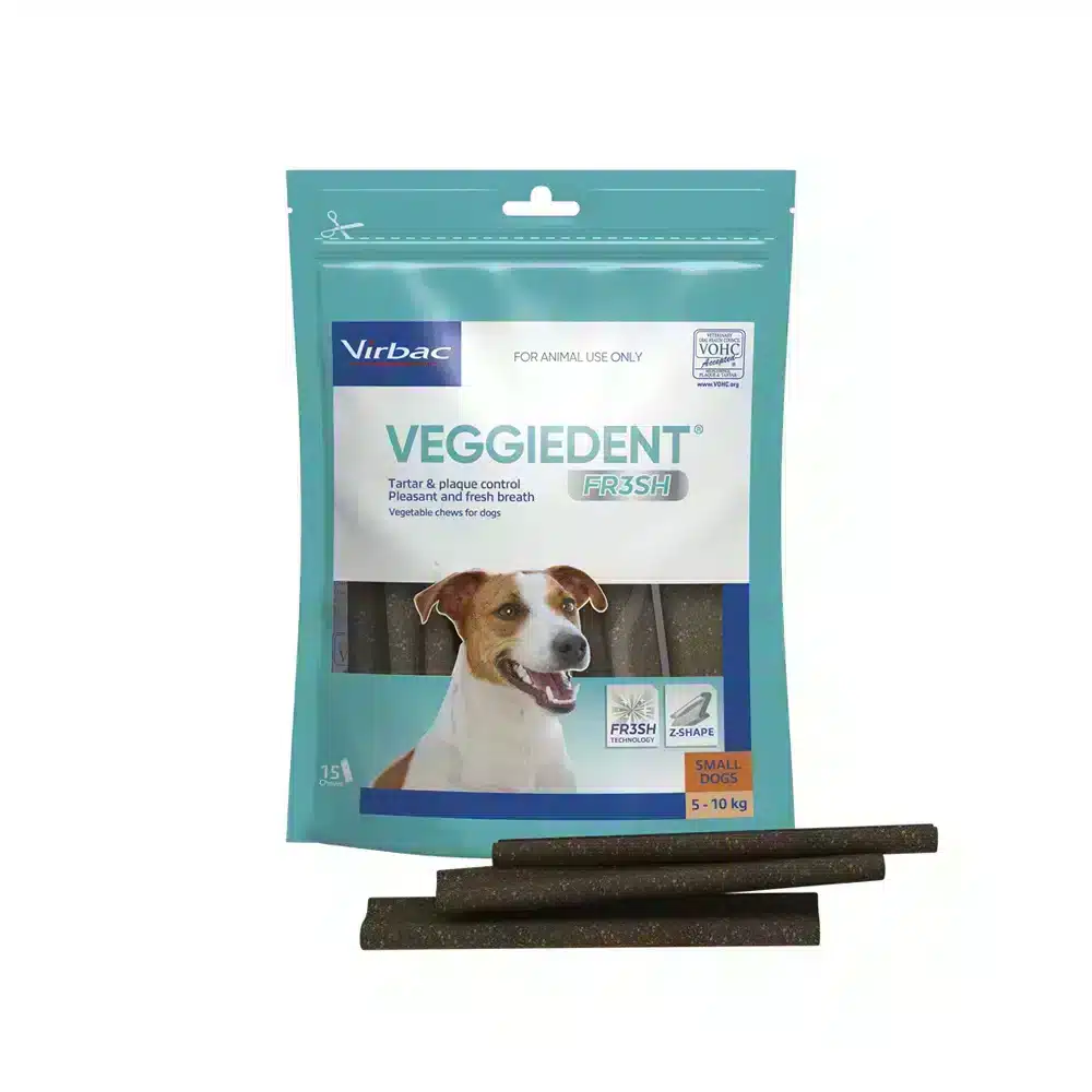 Virbac Veggiedent Fr3sh Small Dog Dental Chews - 15 Pack
