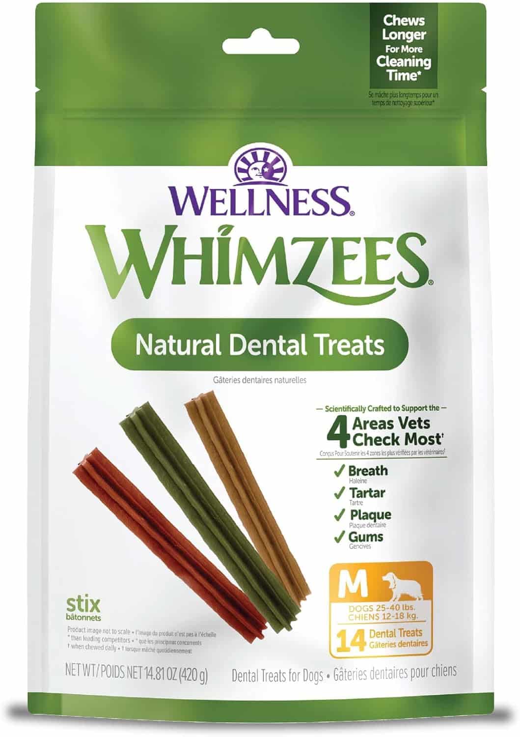 Whimzees Stix M Value Bag - 14'S