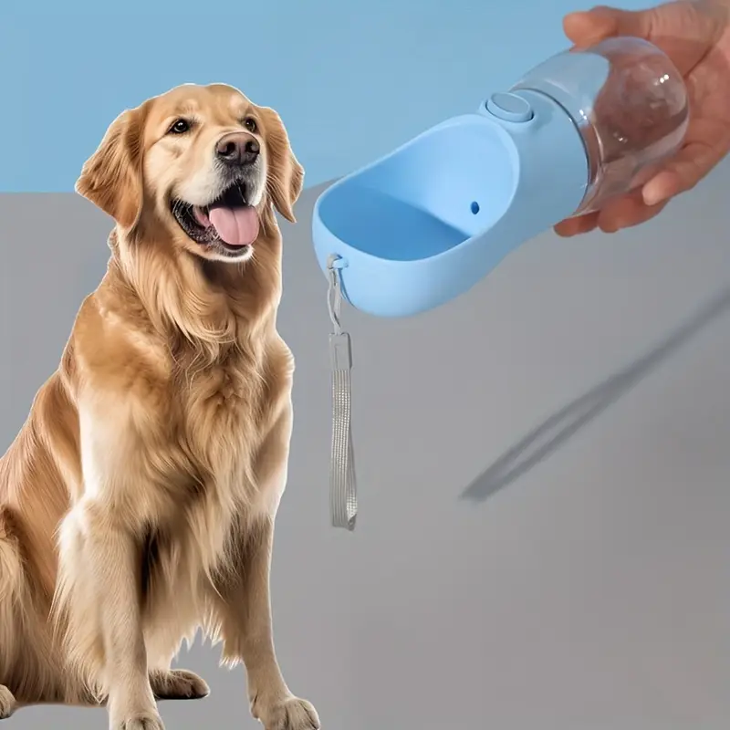 Portable Dog Water Bottle 350ml Blue