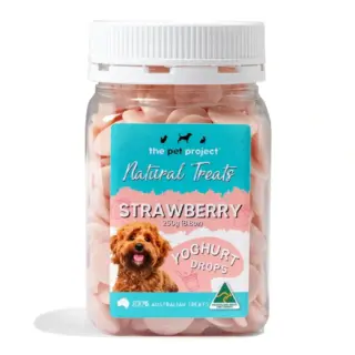 THE PET PROJECT YOGHURT DROPS - STRAWBERRY