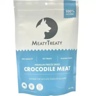 MEATY TREATY FREEZE DRIED CROCODILE 50G
