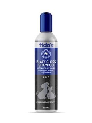 Fido's Black Gloss Shampoo With Conditioner For Cats and Dogs - 250ml & 1L