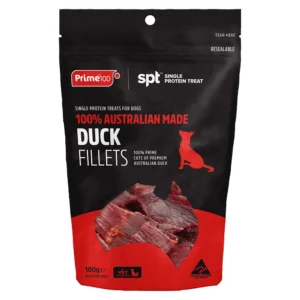 Prime100 Duck Fillet Dog Treats - 100g