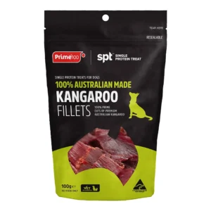 Prime100 Kangaroo Fillet Dog Treats - 100g