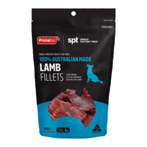 Prime100 Lamb Fillet Dog Treats - 100g