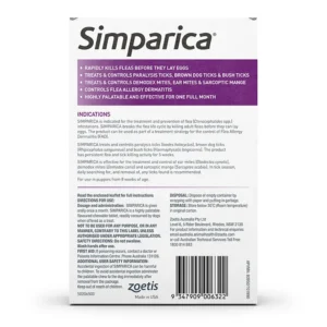 Simparica Purple - For Extra Small Dogs (2.6-5kg)